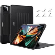 Case for New iPad Pro 13 Inch Case 7th Gen M4 2024/ Pro 12.9 Inch 6th/ 5th/ 4th Generation 2022/ 2021/ 2020, Protective Cover with Pencil Holder \u0026 Auto Wake/Sleep, Black
